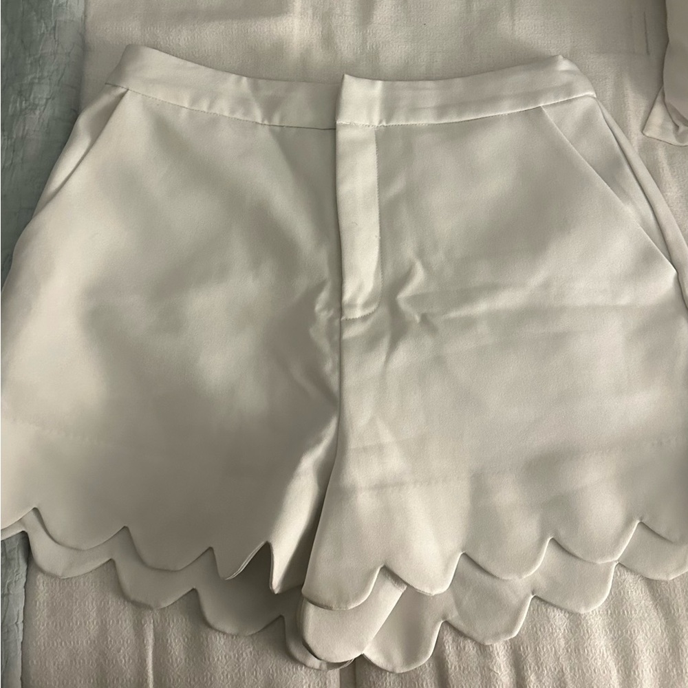 English Factory Scalloped Shorts
